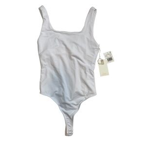 Good American Sleeveless Square Neck Tank Bodysuit Size 1 or Small